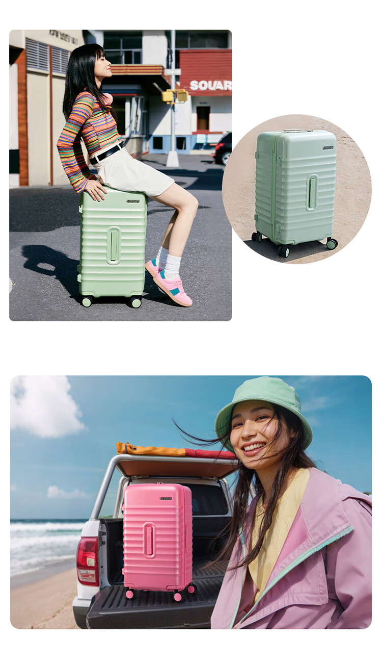 Mei Travel 28-inch Large Capacity Deep Compartment Trolley Suitcase Durable PC Material Password Lock NN0 Purple 11