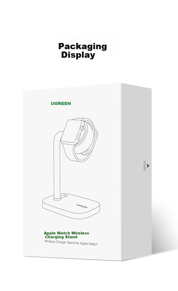 UGREEN Watch Charging Stand, Compatible with IWatch And Apple Series, for Apple Watch 3/4/5/6/7/8/S9/S10/S11, Desktop Wireless Charging Dock 14