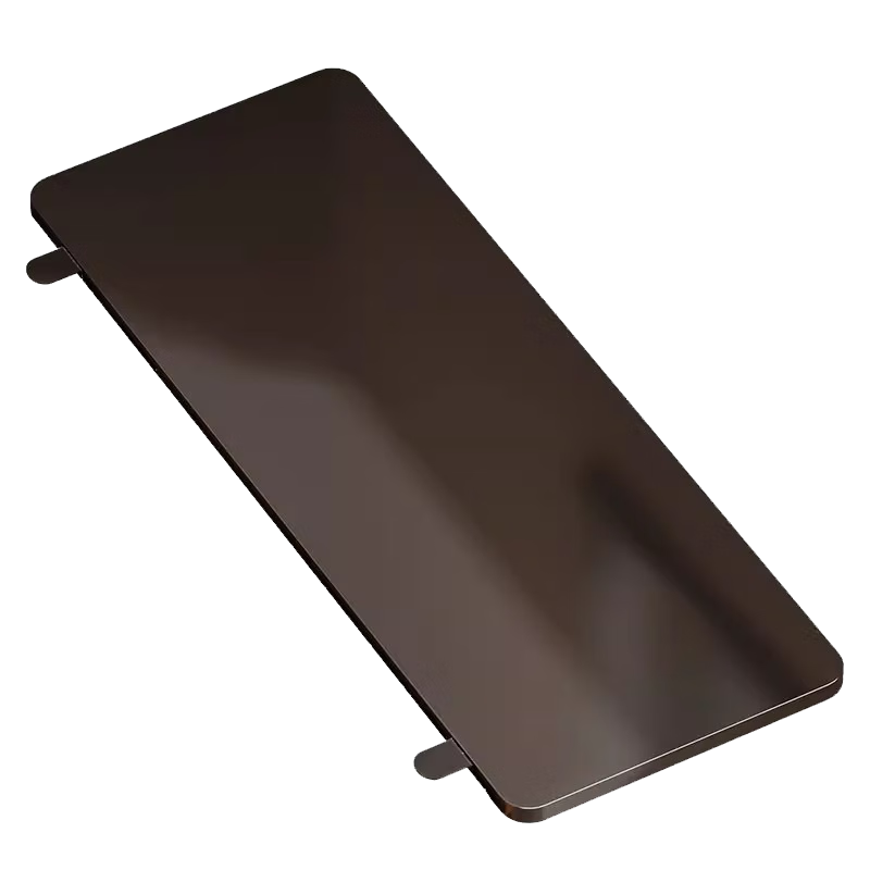 Ourunzhe Desktop Extension Board, No Drilling Required, Foldable Extension Tray Stand, Large Black, 50*20CM