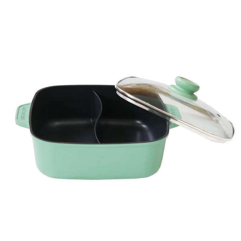Maixian (MAXSUN) Outdoor Double-Sided Hot Pot Portable Stove, Non-Slip Integrated Design, Large Capacity Cookware for Hot Pot Use