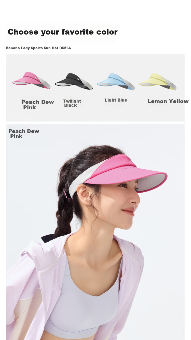 Beneunder Sun Protection Hat, UV-Resistant Visor Cap for Women, Sports Sweat-Absorbing Full-Face Sunshade Tennis Cap, Sunhat, Twilight Black 18