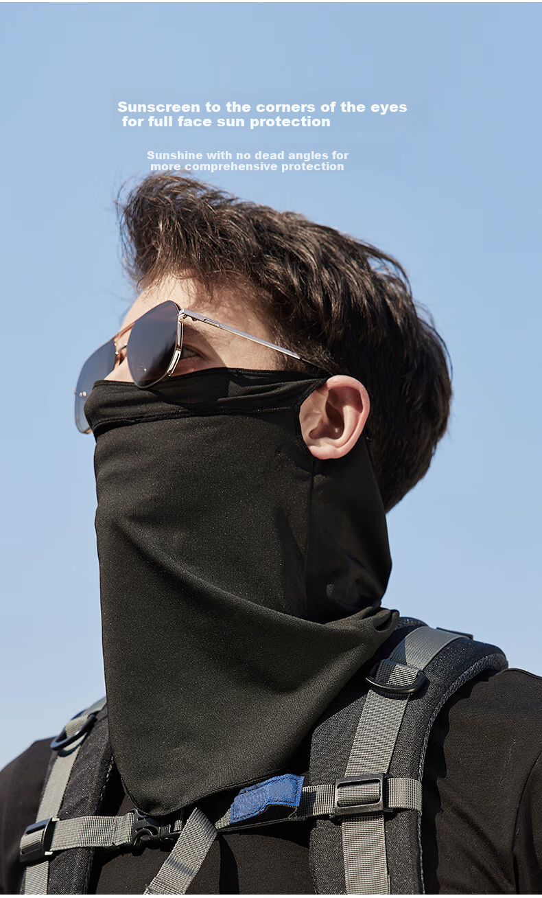 MISSION UV Ice Silk Sun Protection Face Mask for Men, Cycling, Hiking, Summer UV Protection, Sun Shade, Neck Guard, Full Face Sun Protection Mask 4