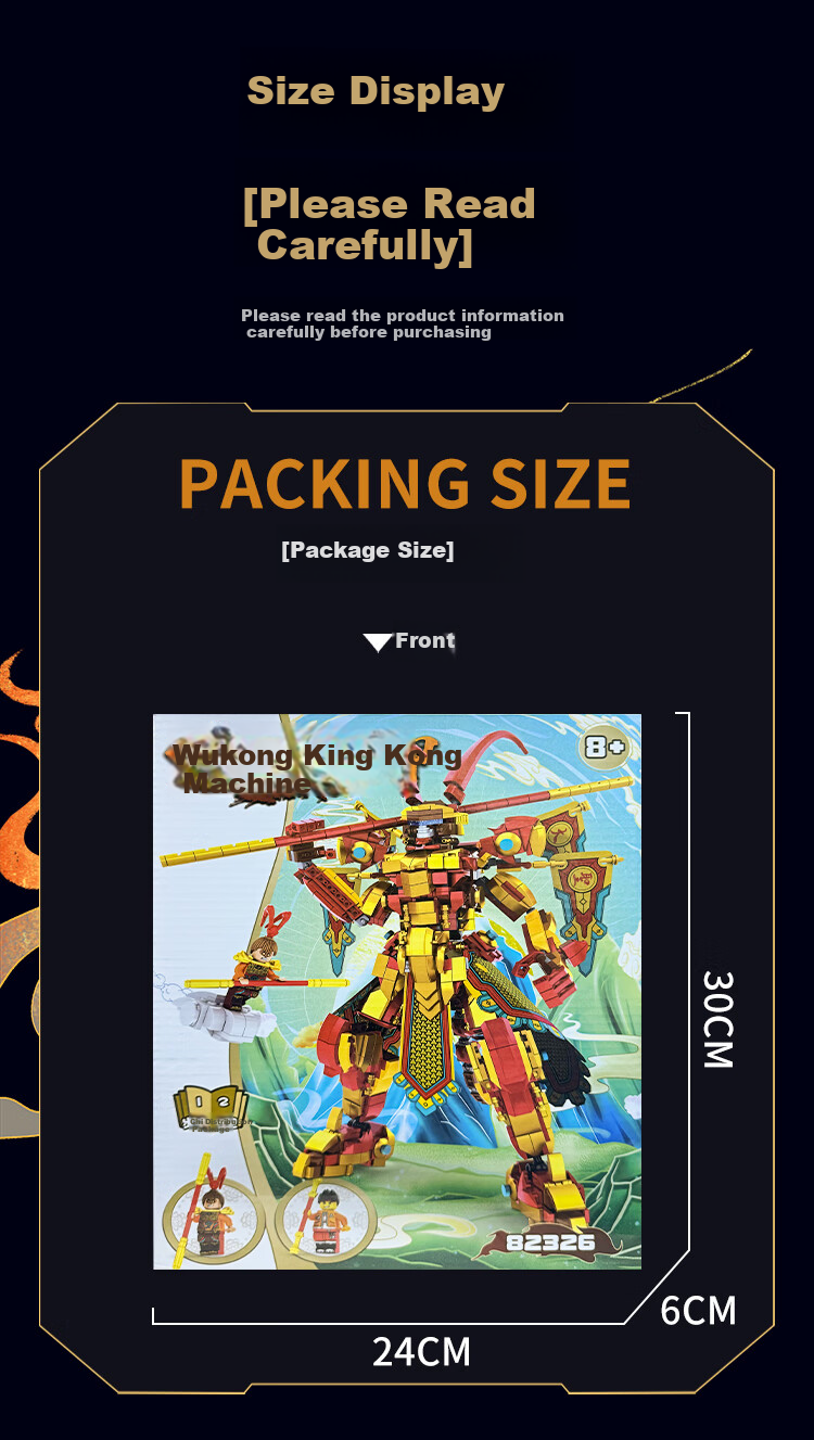 QZCX Black Myth: Wukong Building Blocks Toy, Sun Wukong LEGO Model, Large Assembly Educational Toy for Children And Boys, Birthday Gift 9