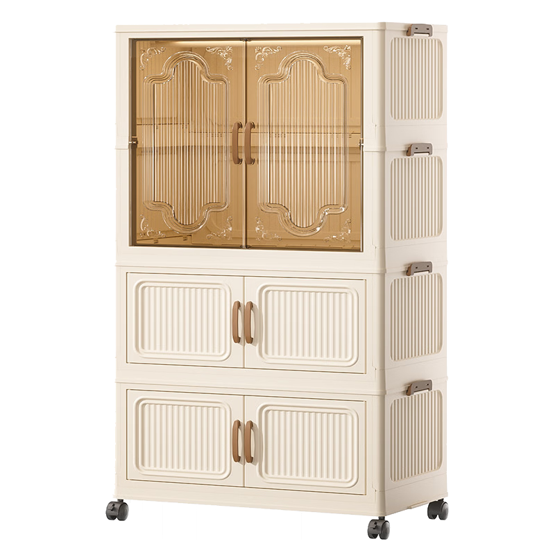 Youjialiangpin Children's Wardrobe, Baby Storage Cabinet, No Installation Required, Simple Clothing Storage, Foldable Infant Bedroom Closet