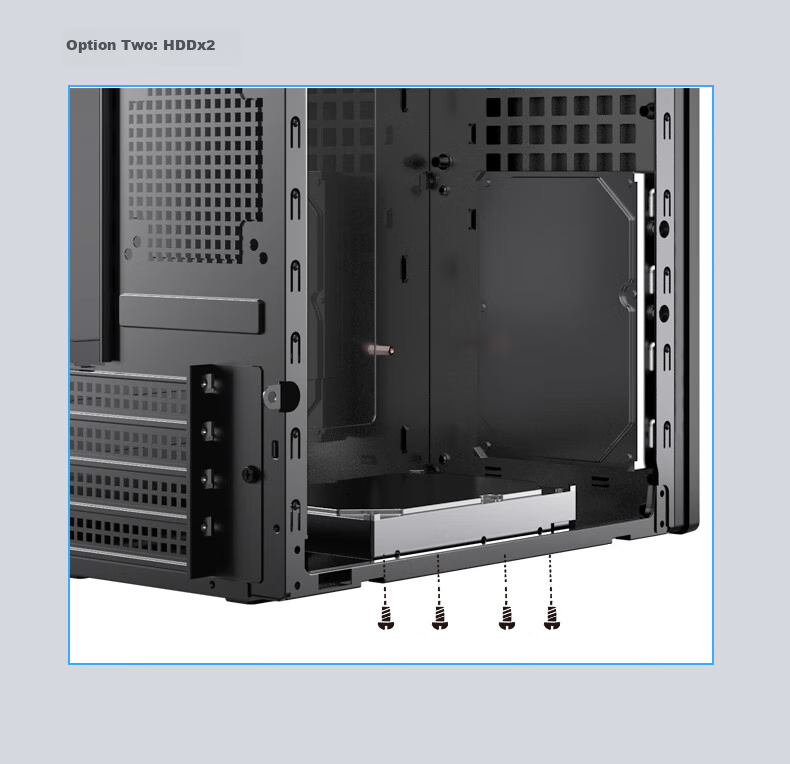 BUBALUS Reibo + Jinqiang 500W Chassis Power Supply Set (Supports ATX Motherboard / Supports Optical Drive / Compatible with Multiple Hard Drives / USB3.0 / Graphics Card Length Limited to 330mm / Cable Management on The Back) 15
