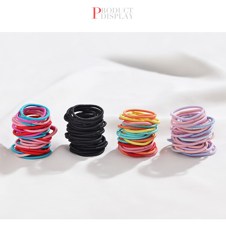 CHIMERA Baby Hair Ties, Approximately 120 Pieces, Children's Hair Bands, Basic Practical Hair Elastics, Girls' Hair Accessories 3