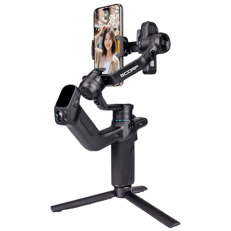 FeiyuTech Mini3 Smartphone Stabilizer, Mobile Gimbal, Three-Axis Gimbal Stabilizer, Built-In AI Tracking, Handheld Gimbal for Live Streaming And Vlogging