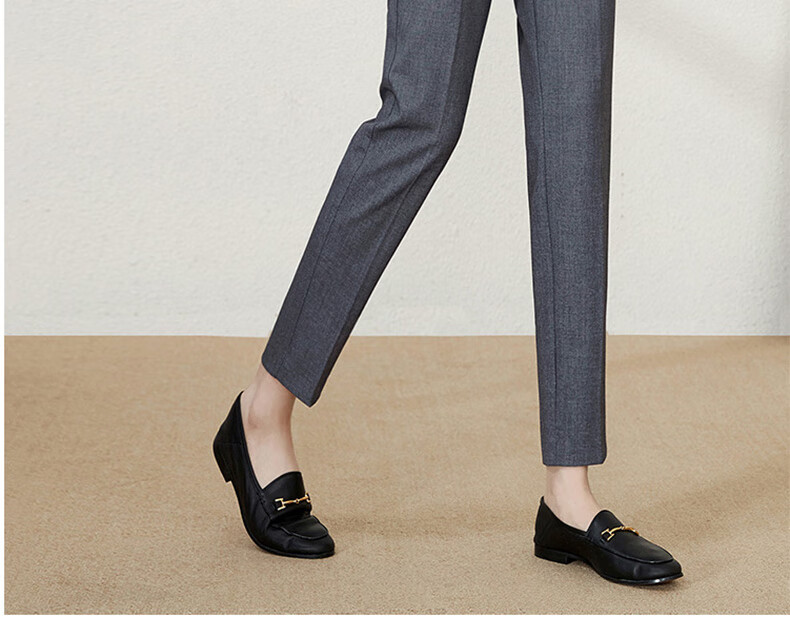 Langsha Women's Spring Summer Thin Suit Pants Pencil Pants Cigarette Pants Professional Workwear Commuter Casual Trousers 12