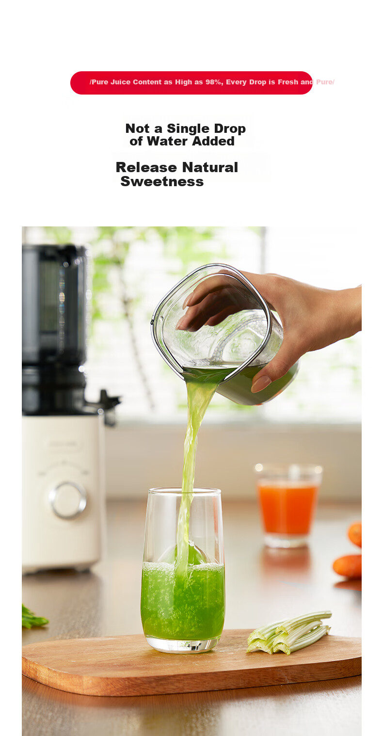 APIXINTL Japanese Anben Su Juicer, Home Multi-Functional Apple And Vegetable Juicer, Pulp Separation, Fully Automatic Mini Grinder 7