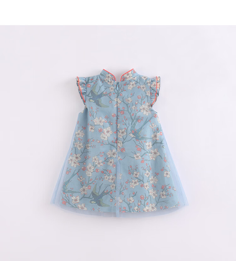 MARC&JANIE Girls' New Chinese-Style Hanfu Tulle Princess Dress, Children's Qipao Skirt, Summer 2025 Collection, 550535 3
