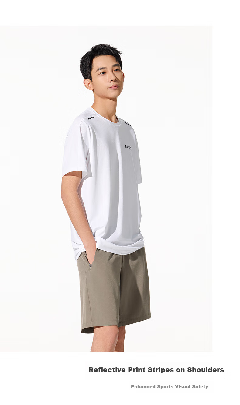 ANTA Quick-Dry T-Shirt | Men's Short-Sleeve T-Shirt for Summer, Ice Silk Moisture-Wicking Breathable Training Shirt Running Sports Fitness Top for Me 11