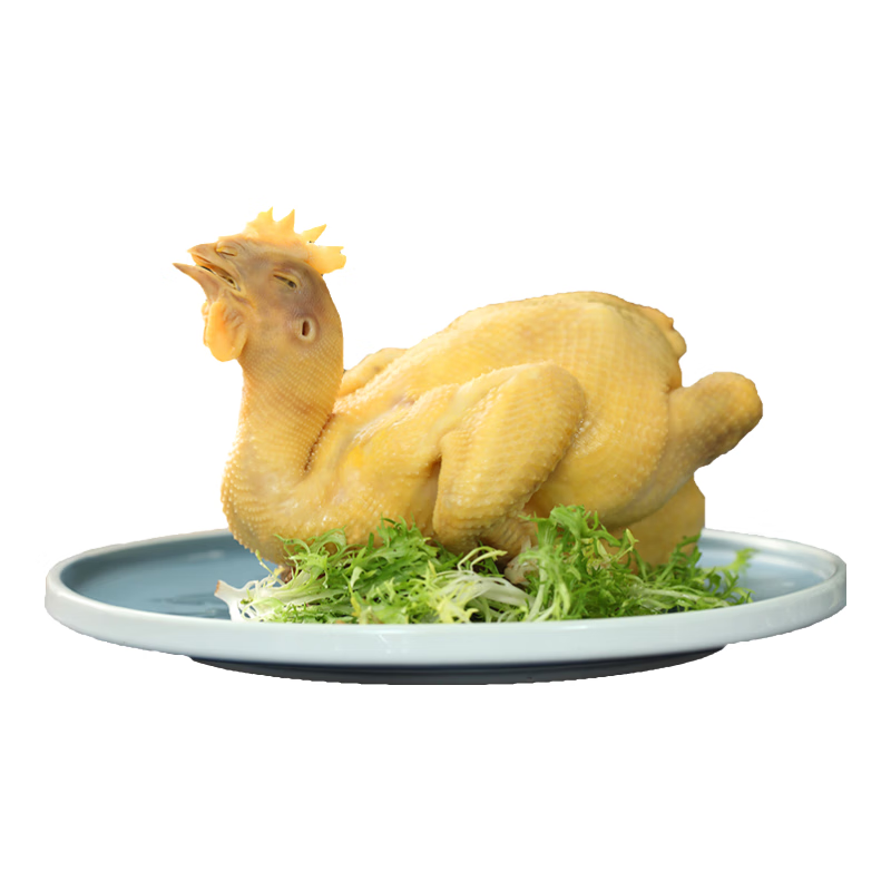 温氏供港鲜熟白切鸡1.8斤 冷冻食品 110天农家散养土鸡白斩鸡熟食