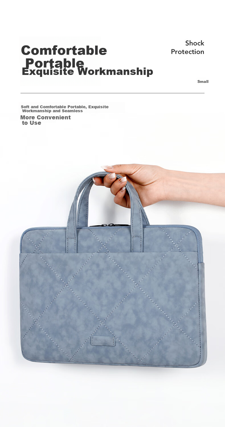 BRINCH Laptop Bag for Women, 13.3-Inch Business Commute Simple Style Suitable for Apple Huawei Notebooks 4