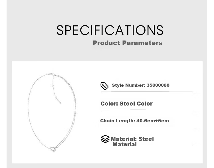 Calvin Klein CK Small Water Drop Rose Gold Women's Necklace 35000082, Goddess Day Gift 2