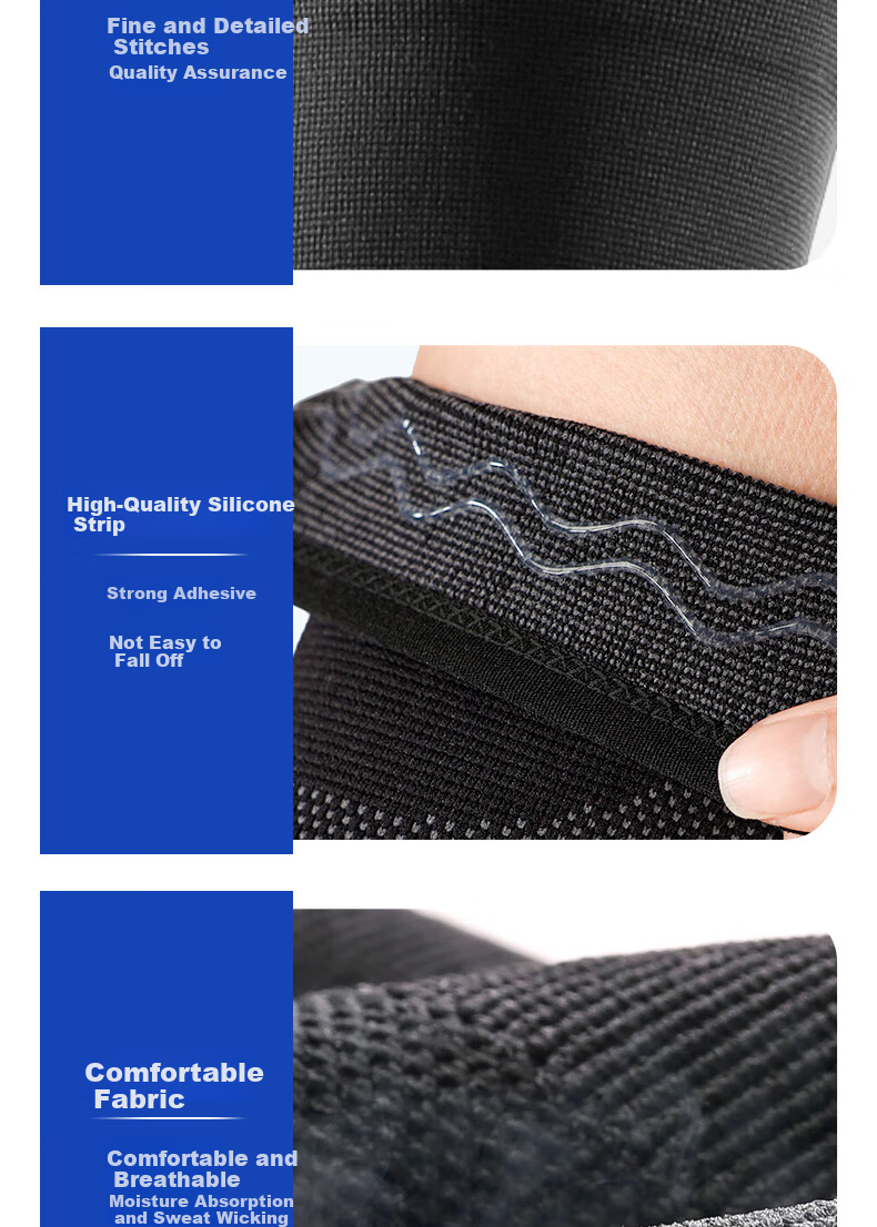 Bamaier Knee Brace for Sports, Running, Basketball, Badminton, Hiking, Anti-Slip Meniscus Injury Prevention Medical-Grade Knee Support for Men And Wome 13