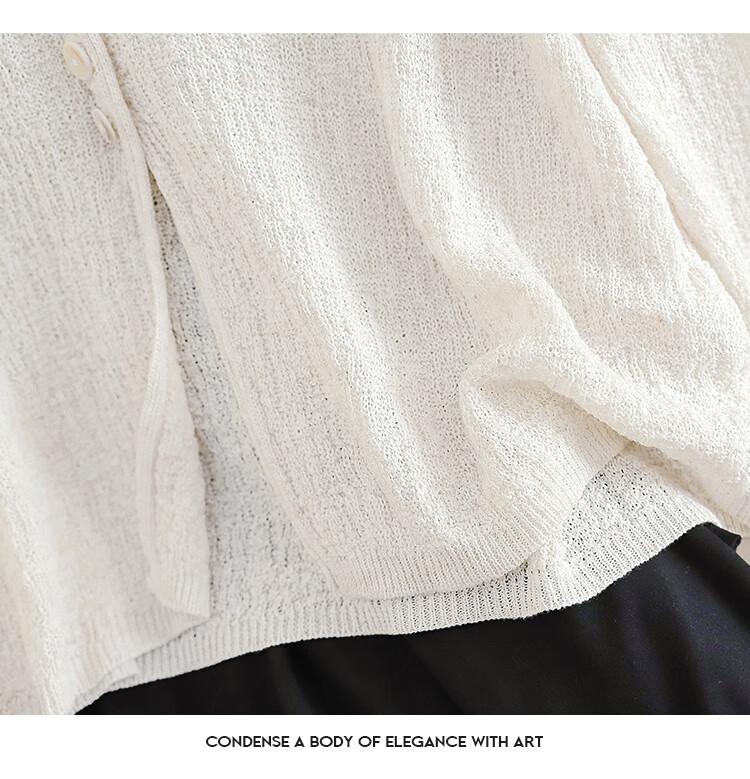 Tachi Tencel Linen Cardigan for Women, Spring 2026 Collection, Long-Sleeved Lightweight Breathable Knitted Air Conditioning Shirt Top 12