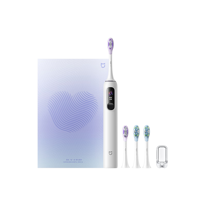 Mijia [Mid-Autumn Festival Gift] Xiaomi Sonic Vibration Electric Toothbrush Pro, Color Screen Display Reminder, 180-Day Battery Life, Smart Dual-Surface Vibration, Birthday Gift for Boyfriend, Gift Box Versio
