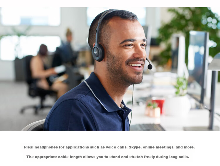 Logitech H111 [Enterprise-Grade] Multifunctional Over-Ear Headset with Microphone, Wired Headphones [Order Bonus] 3
