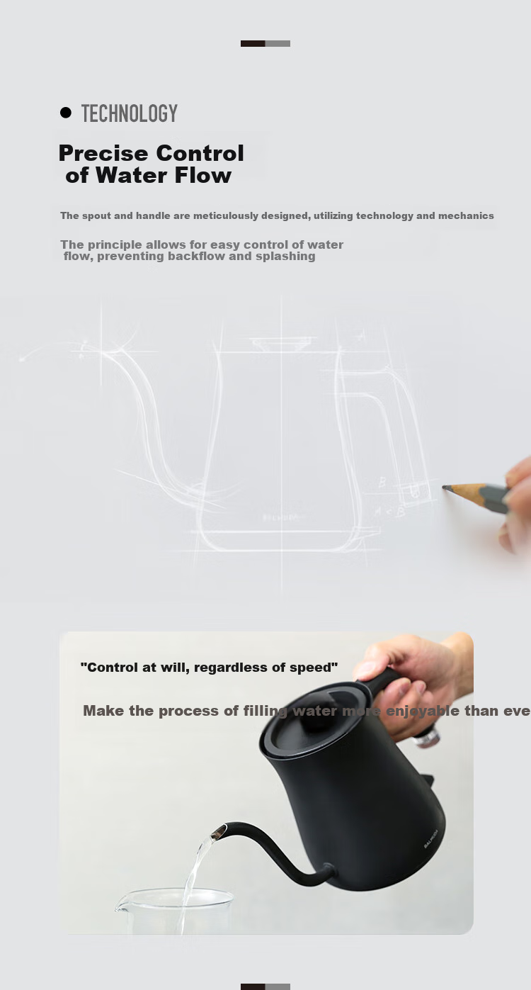 BALMUDA Electric Kettle, High-End Pour-Over Coffee Maker, 3-Minute Rapid Boiling, Stainless Steel Tea Infuser, Professional Barista Kettle, Recommended Gift, White 2