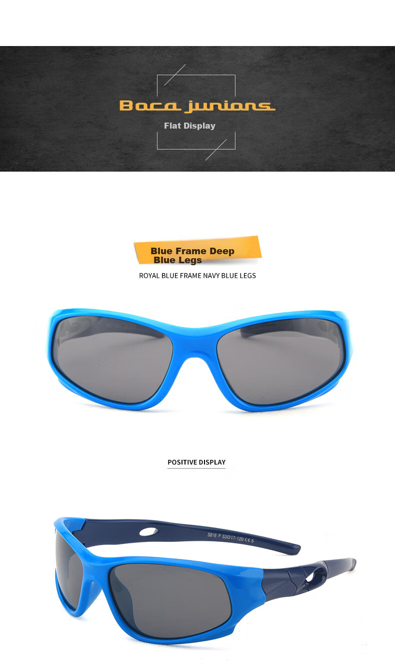 DRATRA Children's Polarized Sunglasses, Sunglasses for Boys And Girls, Baby Silicone Cycling Sun Protection Glasses, Outdoor Sports Eyewear 8