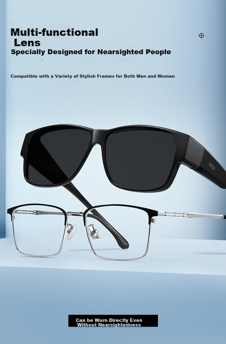 CAPONI Men's Photochromic Polarized Sunglasses with Prescription Lens Case UV Protection Anti-Glare Driving Glasses for Women 4