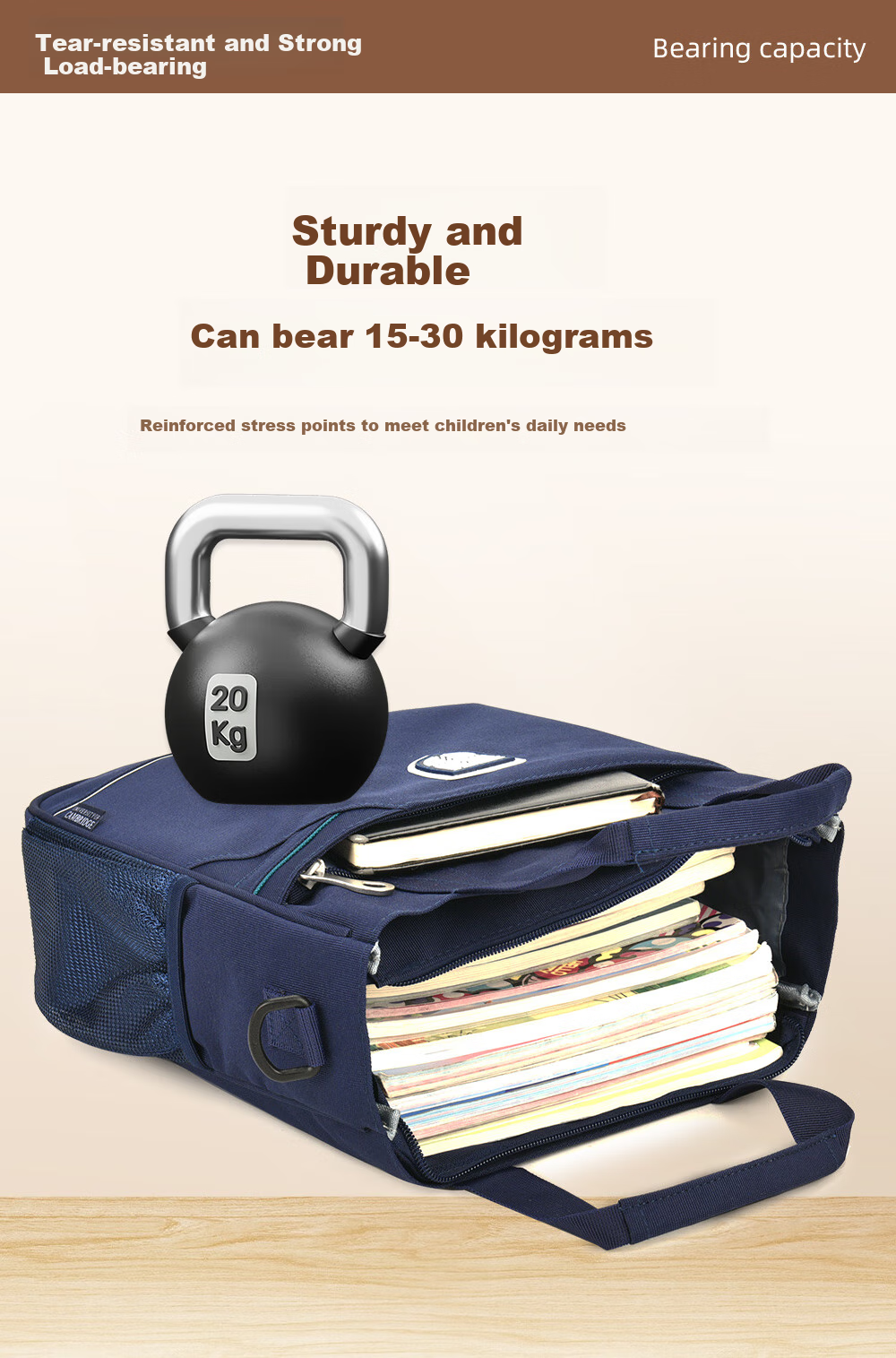UNIVERSITY OF CAMBRIDGE Cambridge University Tutoring Bag Elementary School Student Crossbody Bag Handbag Girls Children's Art Bag Multifunctional After-School Tutoring Backpack 3
