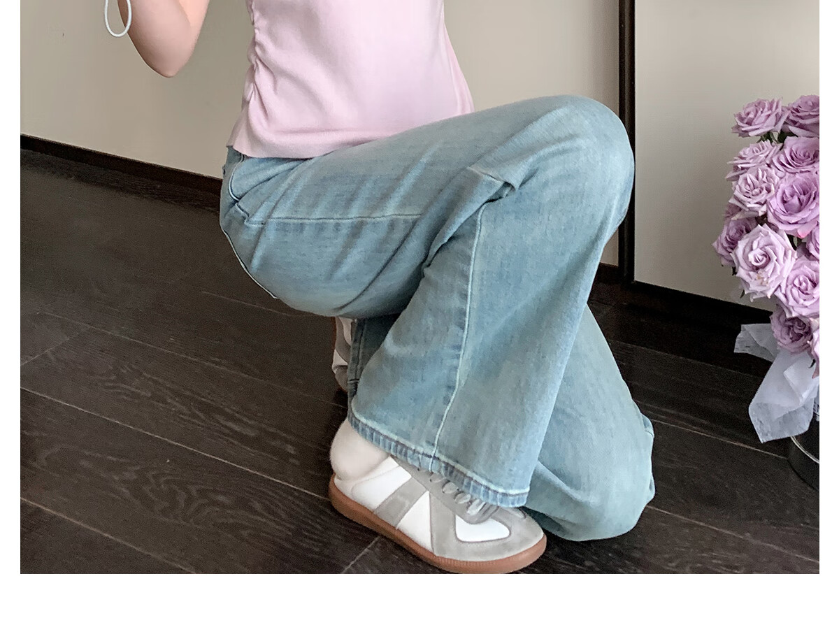 Halo Queen Women's Short Sleeve Knit T-Shirt Slim Fit Cherry Blossom Pink Fitted Waist Crop Top H52T033 21