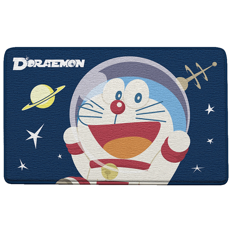 DeXi Doraemon Co-Branded Bathroom Mat, Toilet Foot Mat, Bathroom Entrance Absorbent Floor Mat, 40x60cm