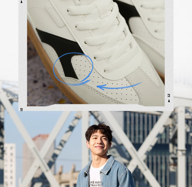 361° Men's Casual Low-Top Thin-Soled T-Toe Sneakers Spring Summer 672626608-4 9
