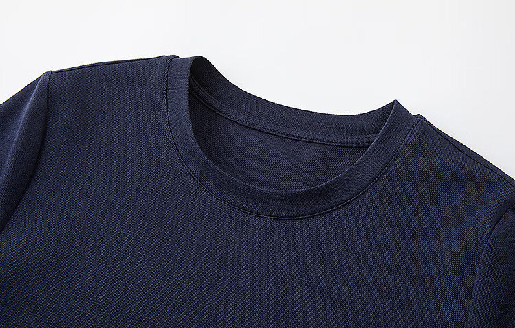 Demana [215G Pique Mesh] Summer Relaxed Fit Commuter Crew Neck Short Sleeve Color-Block Trim Women's Dress 7