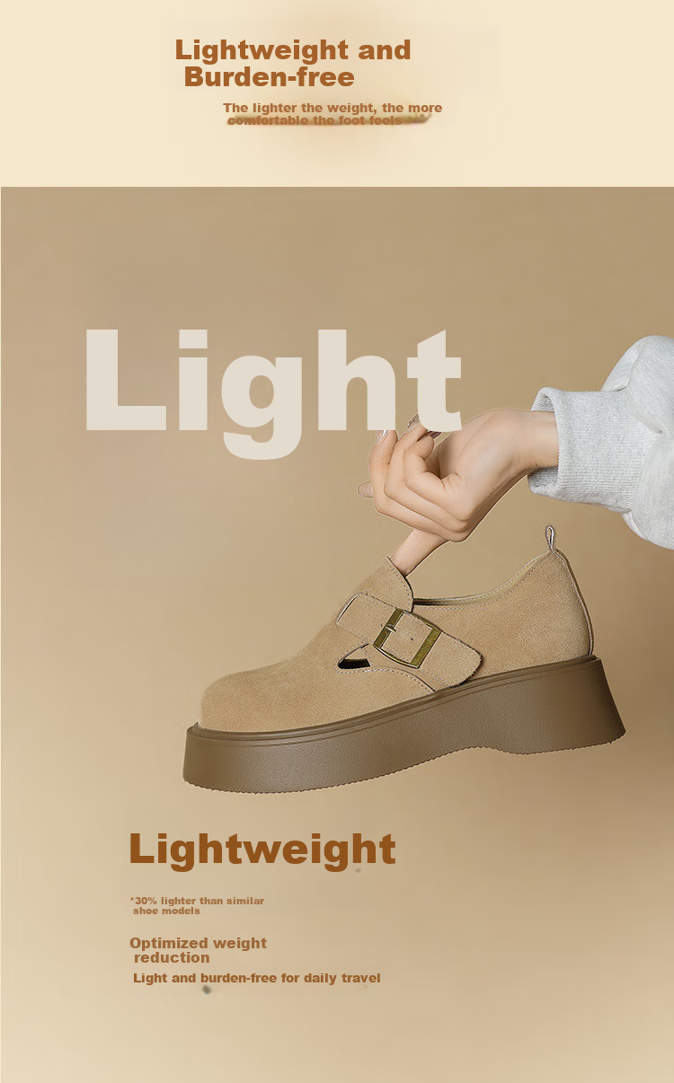 ZHR Bokeng Women's Thick-Soled Commuter Shoes, Lightweight Slip-On Soft-Soled Casual Shoes for Women, AB67F, Camel Color, Size 37 1