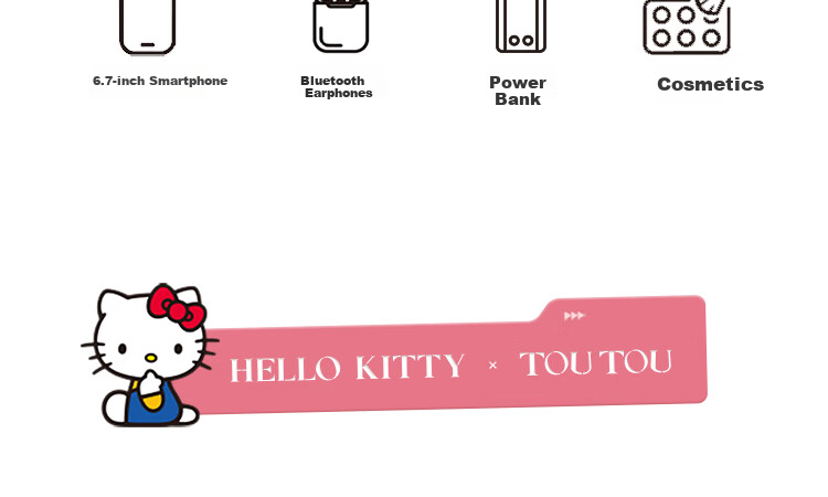 Toutou Women's Handbag Birthday Gift Sanrio HELLOKITTY KITTY Cat Travel Gift for Girlfriend 19