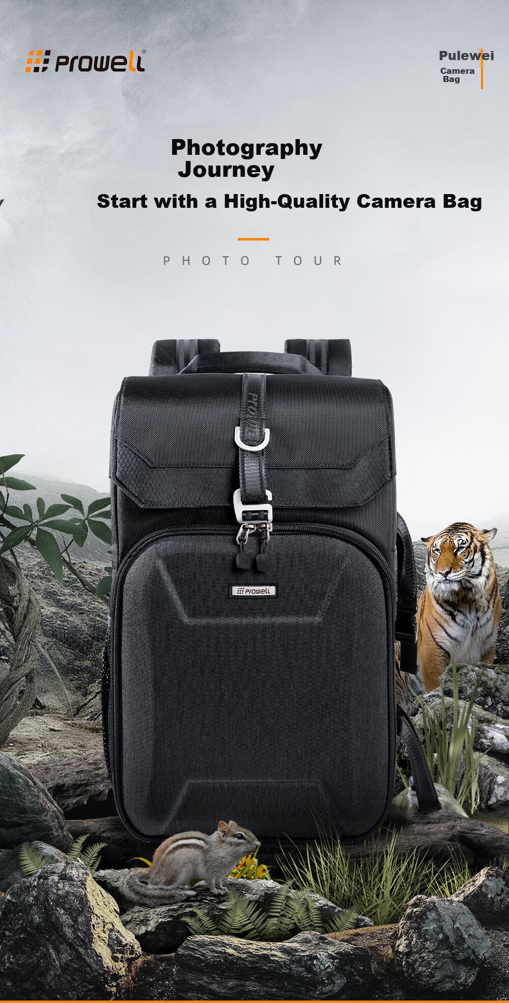Pulewei Camera Backpack, Photography Rucksack, Mirrorless Camera Bag, Canon Sony Hard Shell Backpack, Outdoor Photography And Videography Camera Backpack, Multifunctional Lens Digital Storage Bag 1