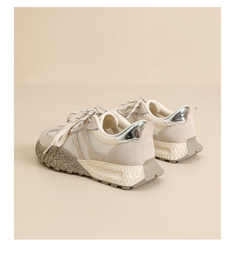 ZHR Dexun Women's Shoes, 2026 New Soft-Soled Fashionable Women's Shoes, Stylish Thick-Soled Sneakers for Women, KS110, Lavender Purple, Size 39 22