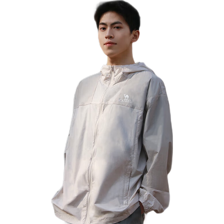 CAMEL Outdoor Sun Protection Clothing, 2024 New Product, Ice-Cool Breathable UV-Resistant Fashion Color-Block Sun Protection Garment, O086 2XL