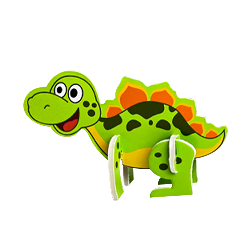 Baili Frost 125-Piece 3D Dinosaur Puzzle Toy Children's Handicraft Building Blocks Assembly Toy Kids Birthday Gift