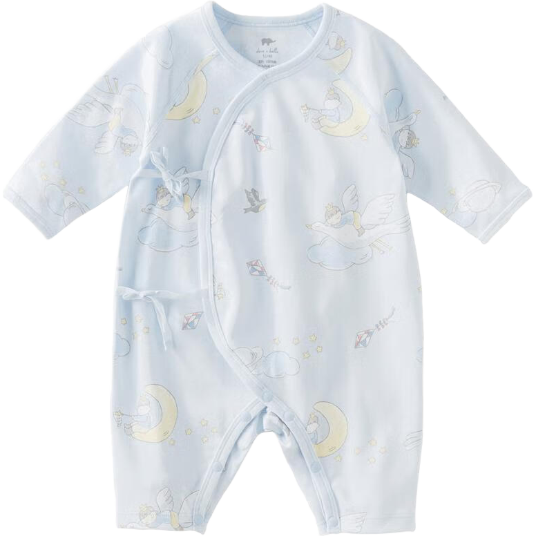 DAVE & BELLA Newborn Baby Clothes, Spring And Autumn, for Baby Girls, Newborn Onesie, for Baby Boys, Monk Robe