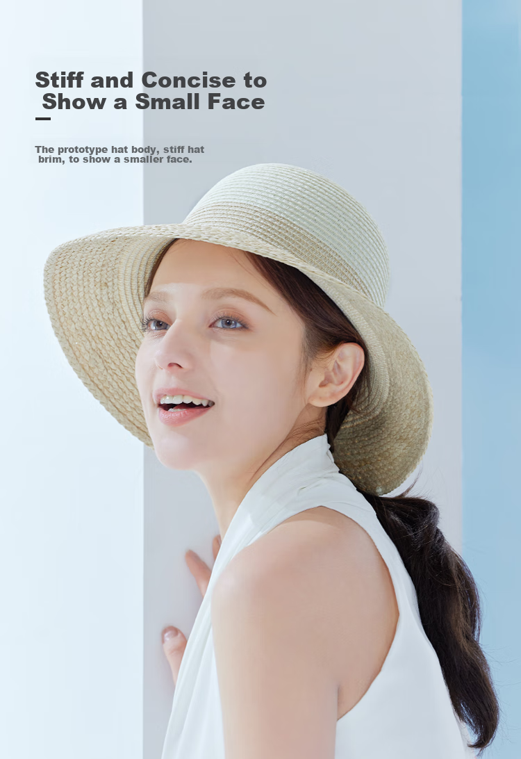 JIUMU Sun Hat for Women, Straw Hat, Beach Hat, Summer Outdoor Face-Covering Hat, CW050 2