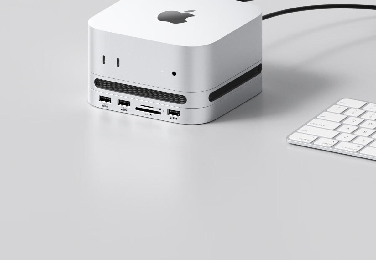 Hagibis Expansion Dock Compatible with Macmini M6/M5Pro/M4 Base, Hard Drive Enclosure, M.2 Expansion SD/TF4.0 Card Reader, USB-C Interface, Desktop Stand 8