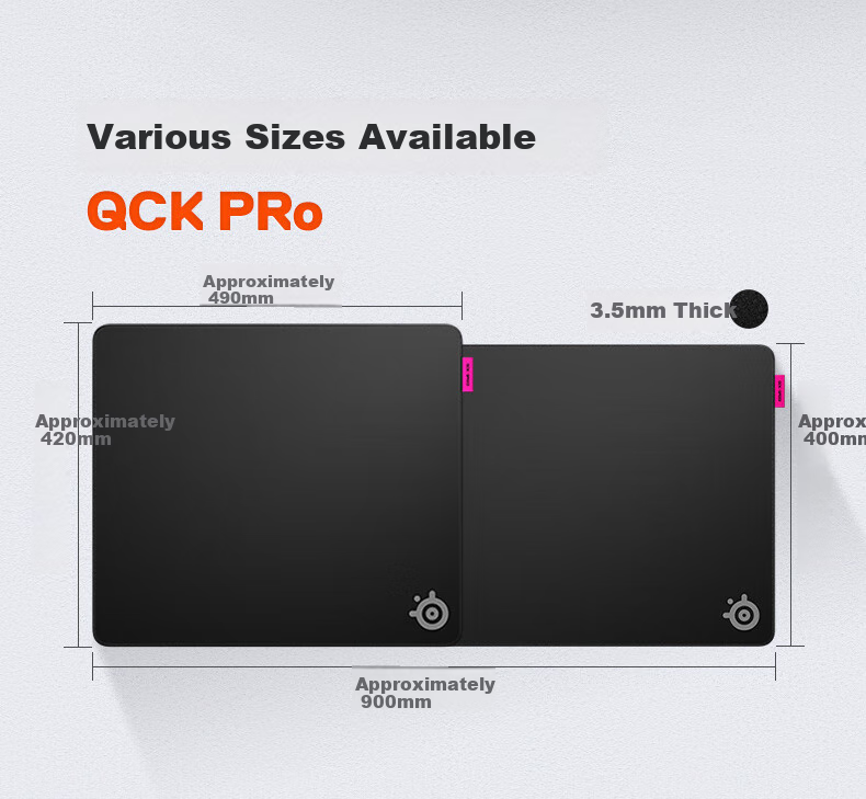 SteelSeries QCK Perf-XL Control Gaming Mouse Pad, FPS Mouse Pad, Large Control Pad / CSGO Professional-Grade Desk Mat, QCK Pro Control Precision Editio 10