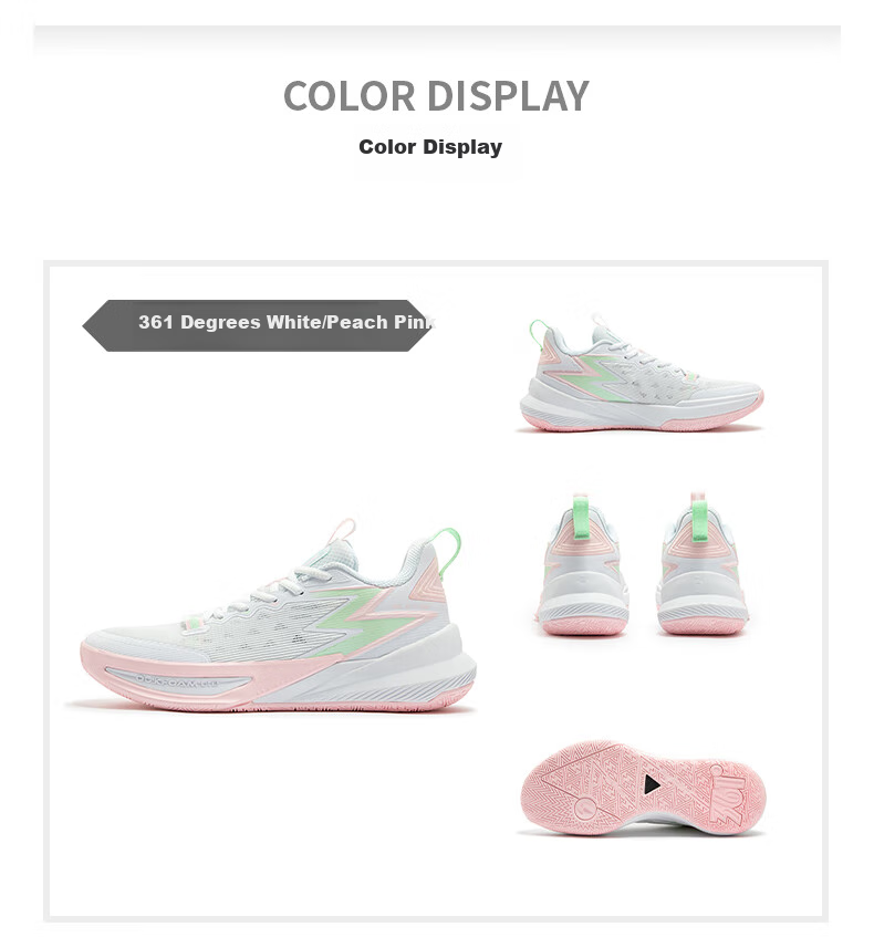 361° Basketball Shoes for Men, BIG3 Team 2.0 SE Summer Youth Lightweight Sneakers, 672511119-1 43