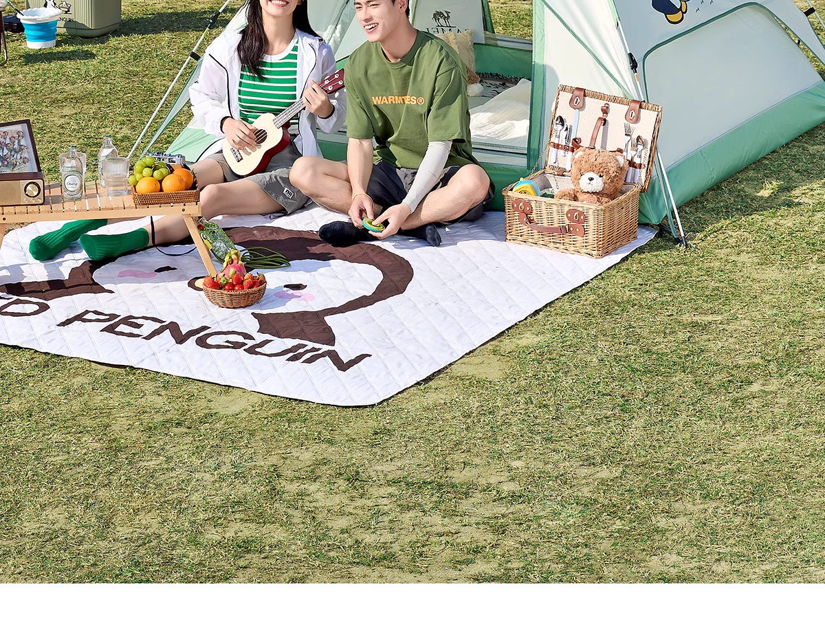 CAMEL Outdoor Penguin Tent, Portable Folding Tent, Automatic Quick-Open, Rainproof, Sun-Resistant, Thickened, for Wilderness Camping B004 29