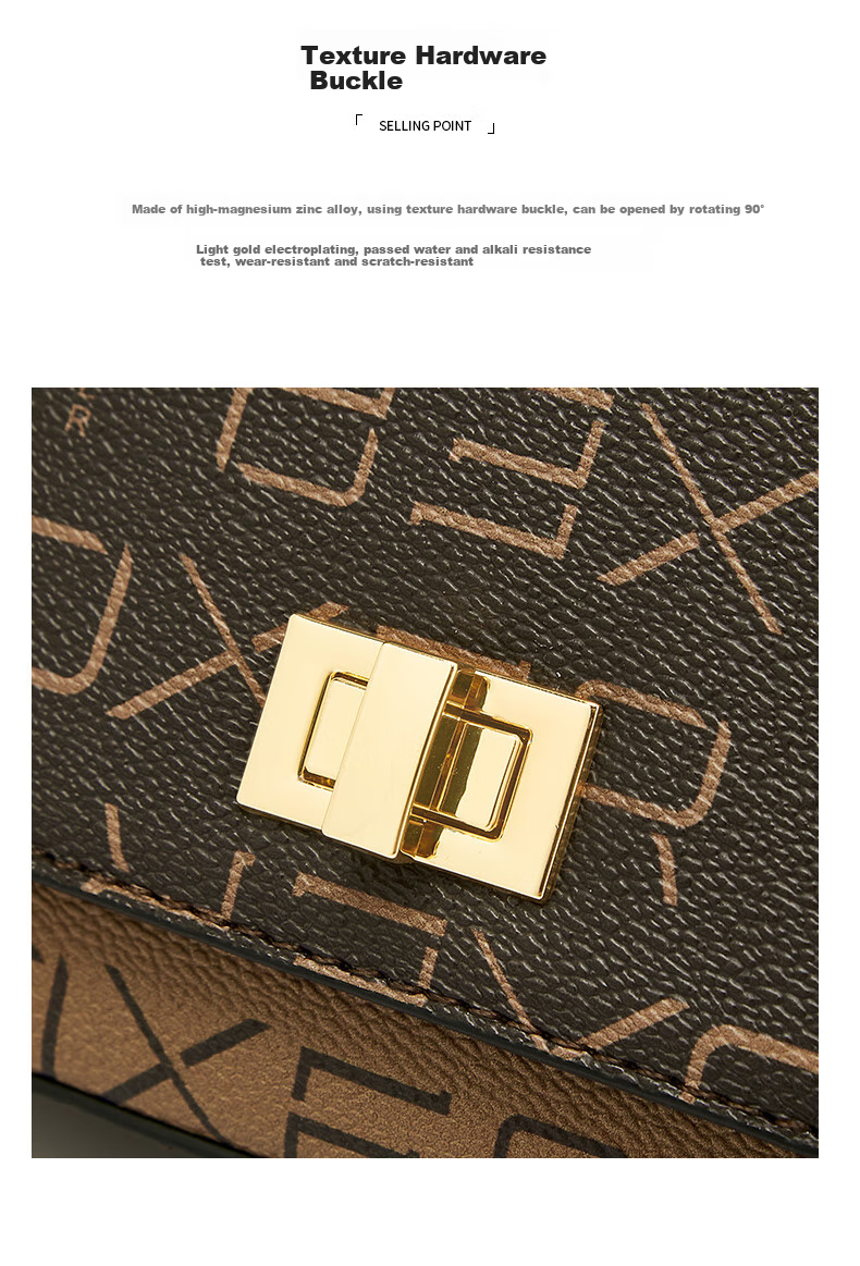 FOXER Women's Handbag Large Capacity Crossbody Bag Shoulder Bag Phone Pouch Small Square Bag Valentine's Day Gift 6