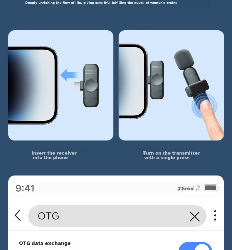 Deli Wireless Lavalier Microphone, Live Streaming Host Short Video Outdoor Shooting Audio Recording Smart Noise Reduction Mobile Phone Computer Speaker Pickup Microphone One-To Compatible with Apple And Android MN520 6
