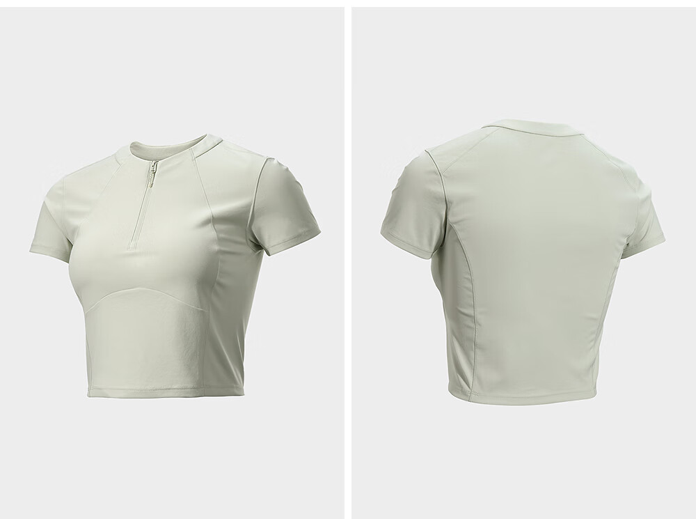 KAILAS Kailas Women's Short Sleeve Stand Collar Half-Zip Breathable Lightweight Quick-Dry Outdoor Hiking Sports T-Shirt Spring Summer 5