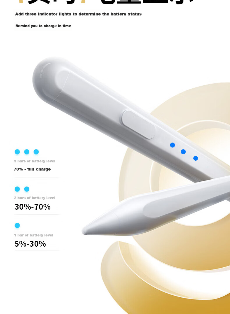 MUSTTRUE Compatible with Huawei M-Pencil 3rd Gen Stylus Capacitive Pen for MatePad 11.5s/Pro 12.2/Air 12/Mini Xiaomi Android Universal Touchscreen Tablet Pen 8