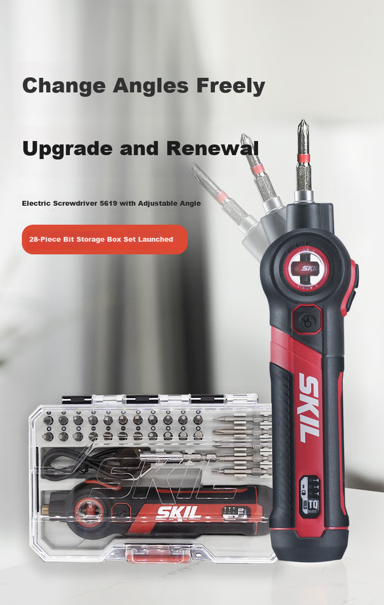SKIL Household Electric Screwdriver, Multi-Angle Adjustable Tool Set, Screwdriver, Electric Screwdriver, 5619 1