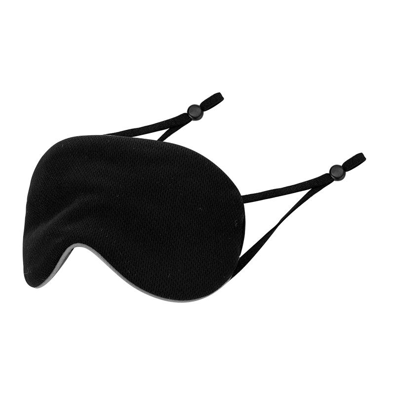 MINISO Dual-Use Cooling and Warming Hanging Ear Sleep Mask for Napping, Black