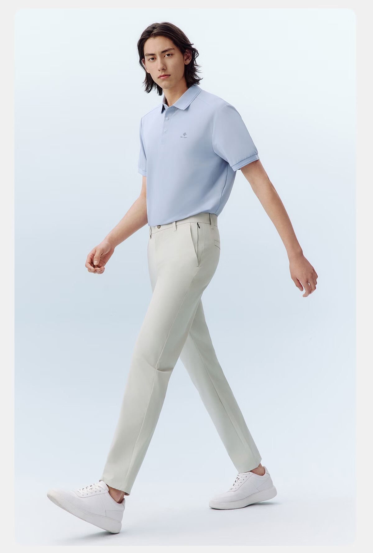 Hodo Ice Skin Ice Silk Short Sleeve Polo Shirt Strong Cooling Antibacterial Stretch Collar T-Shirt 20