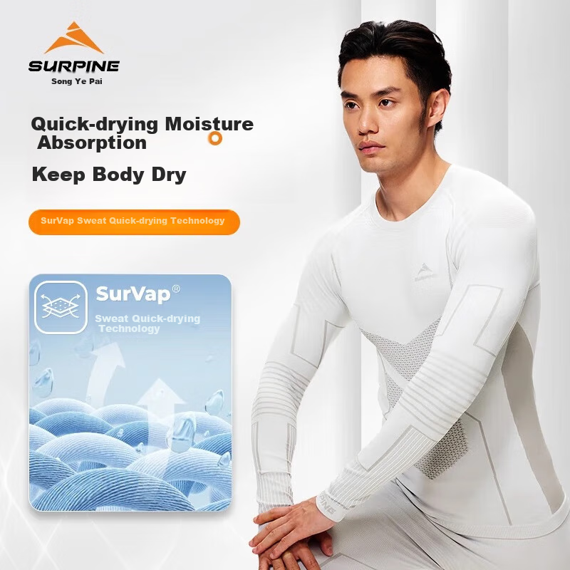 Термофутболка SURPINE Reverse Cold Series для мужчин и женщин, влагоотводящая, дышащая, для бега, функциональное нижнее белье